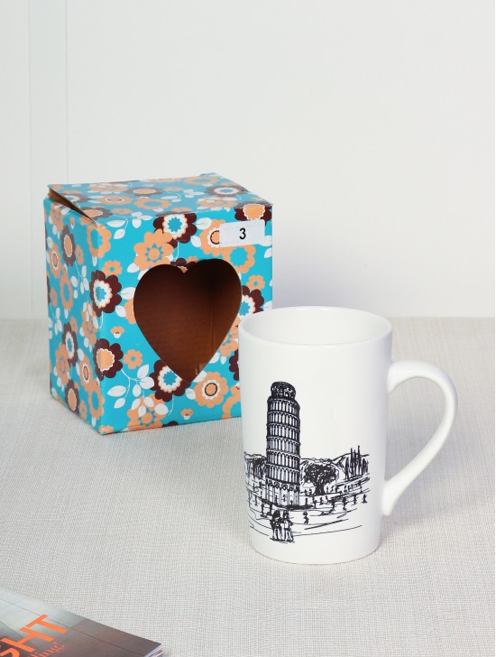 Landmark Print Mug With Gift Box